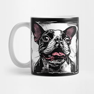 Retro Art Boston Terrier Dog Lover Mug